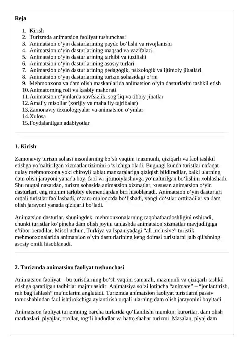 Animatsion o‘yin dasturlarining xususiyatlari 2