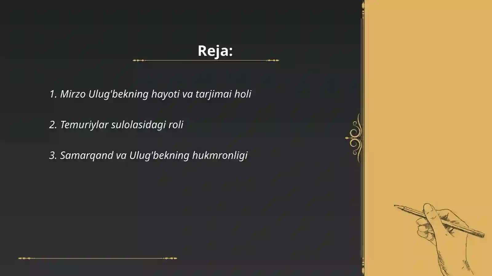 Mirzo Ulug'bek 2