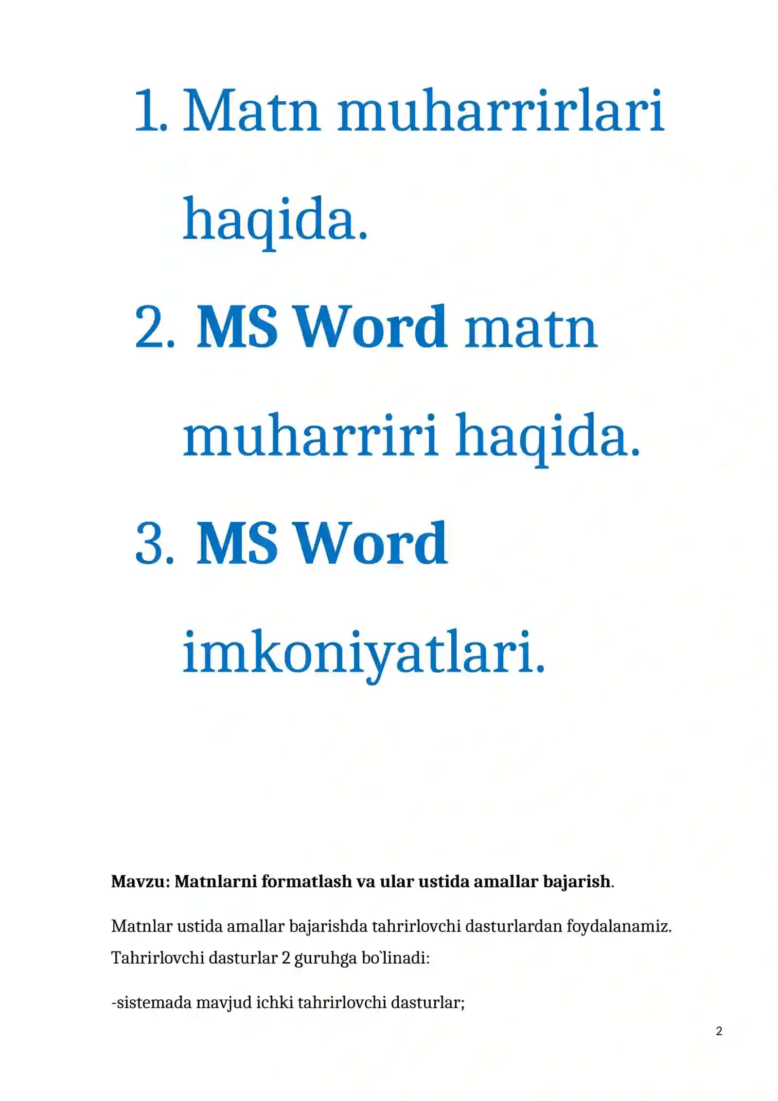 Matn muharrirlari haqida 2