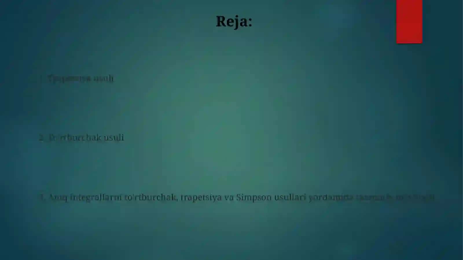 Simpson usuli 2