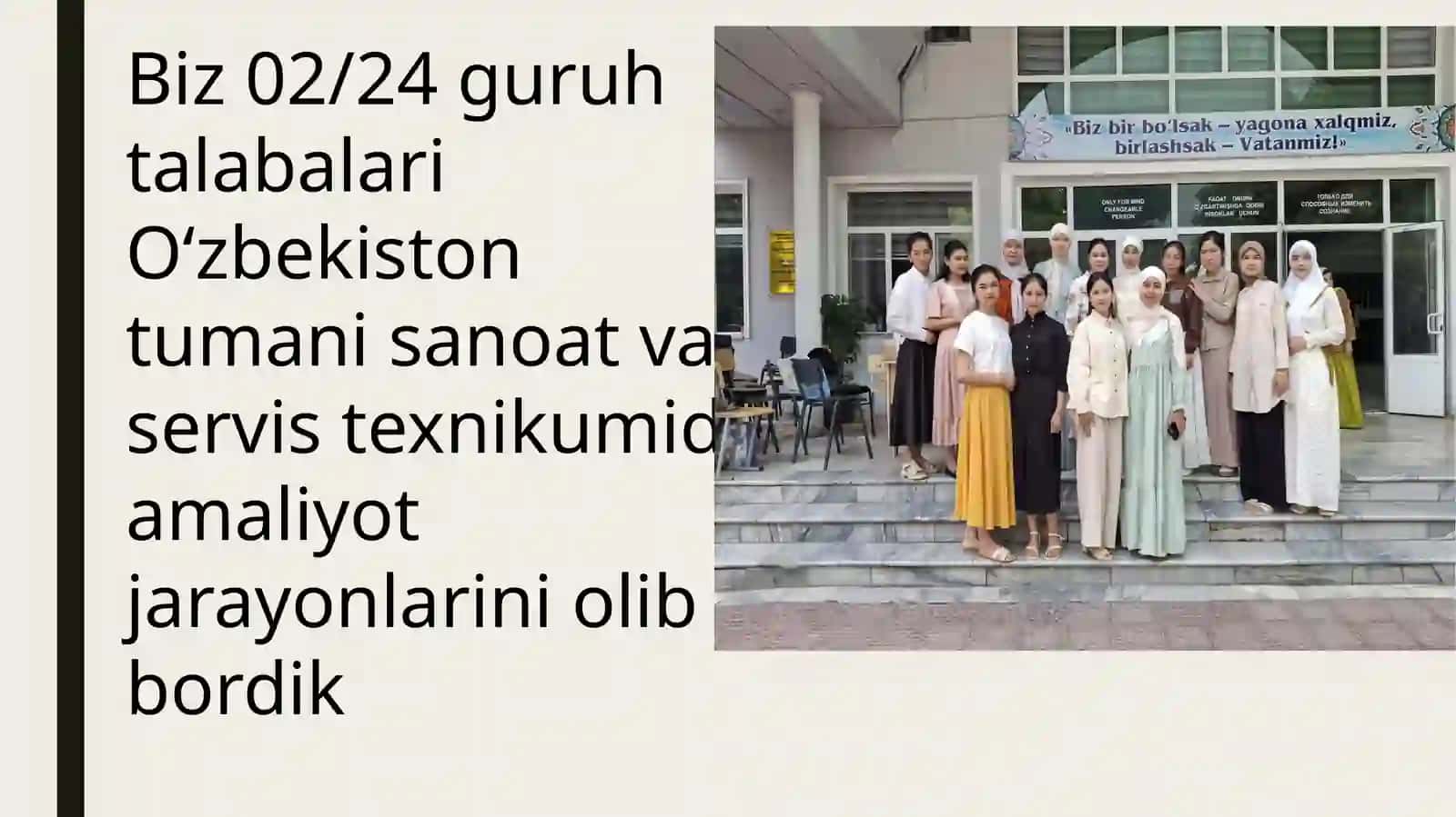 Malakaviy amaliyot fanidan taqdimoti 2
