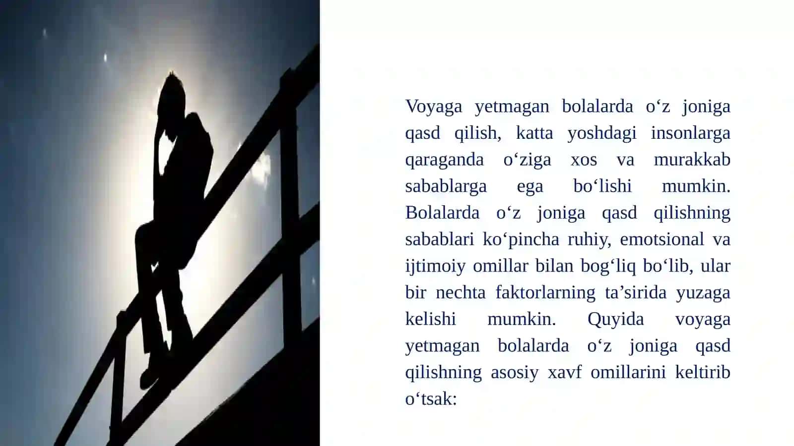 Voyagayetmagano‘quvchilaro‘rtasidao‘zjonigaqasdqilishningsabablarivaoldiniolishuchunmaslahatlar 2