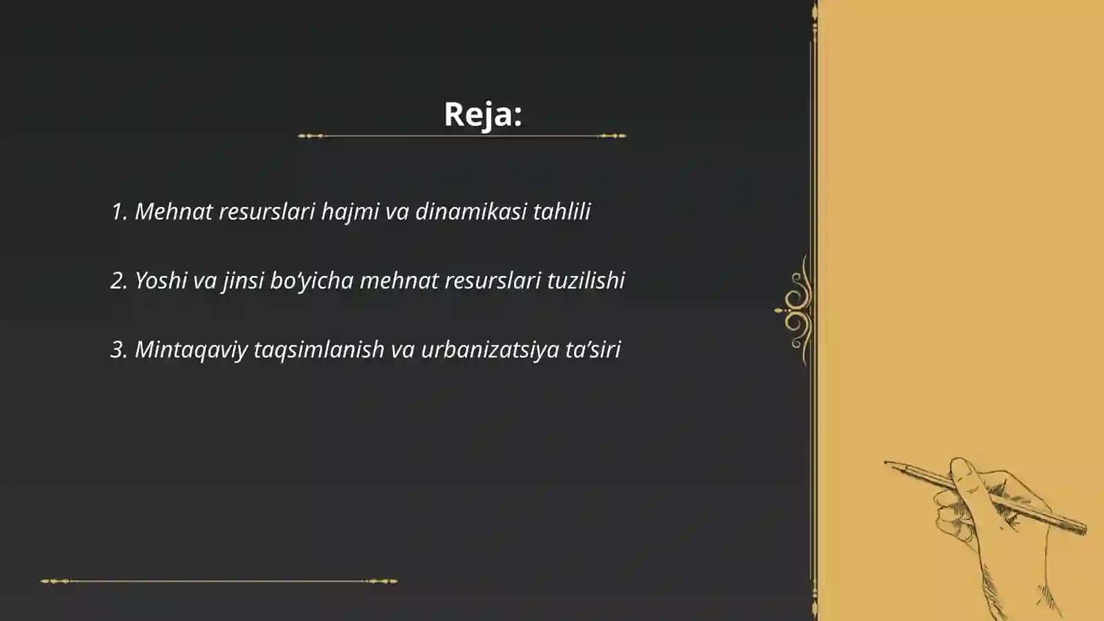 Mexnat resurslari bilan taminlanganlik tahlil 2