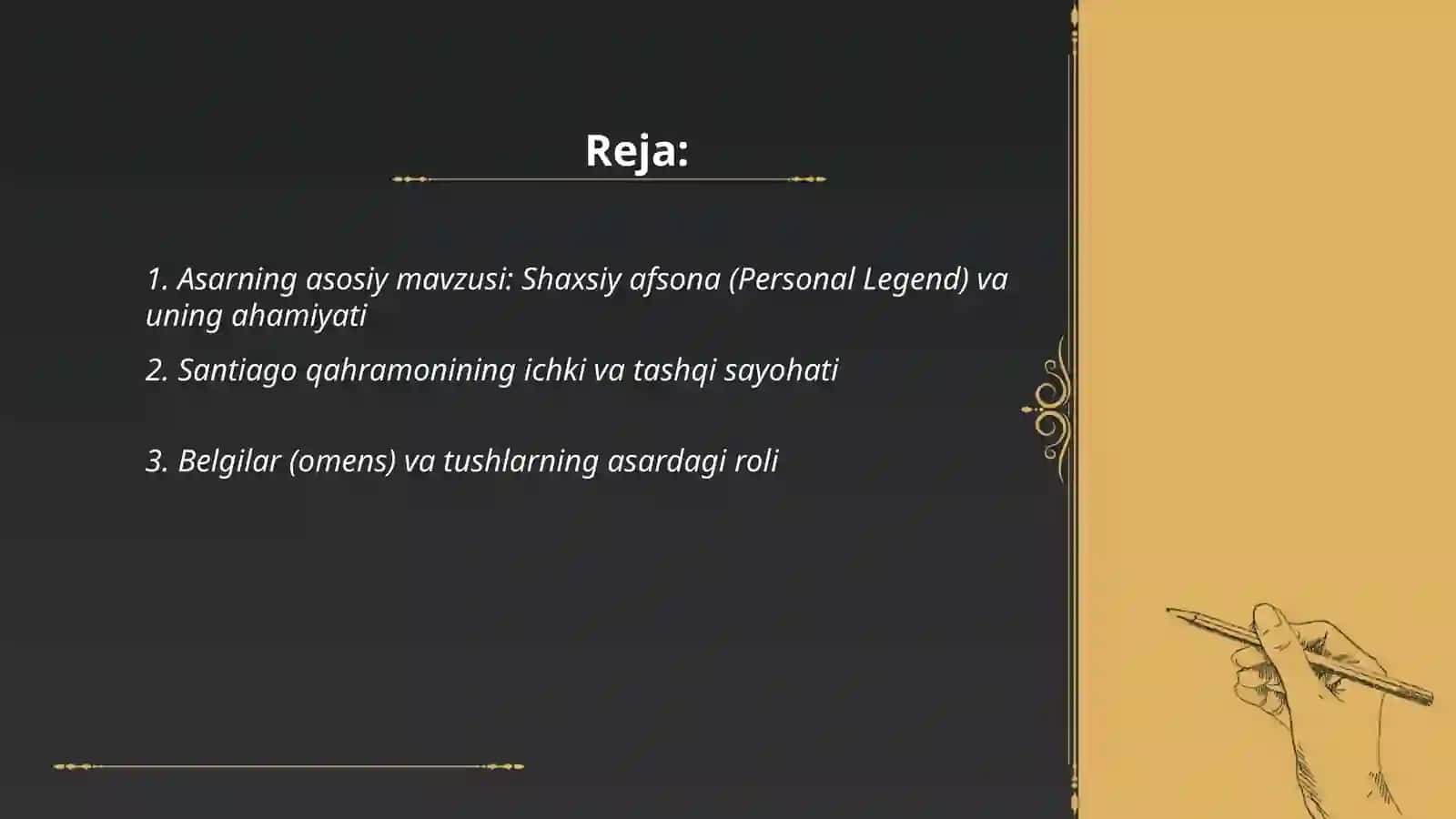 Paulo Koeloning "Alkimyogar" asari haqida 2