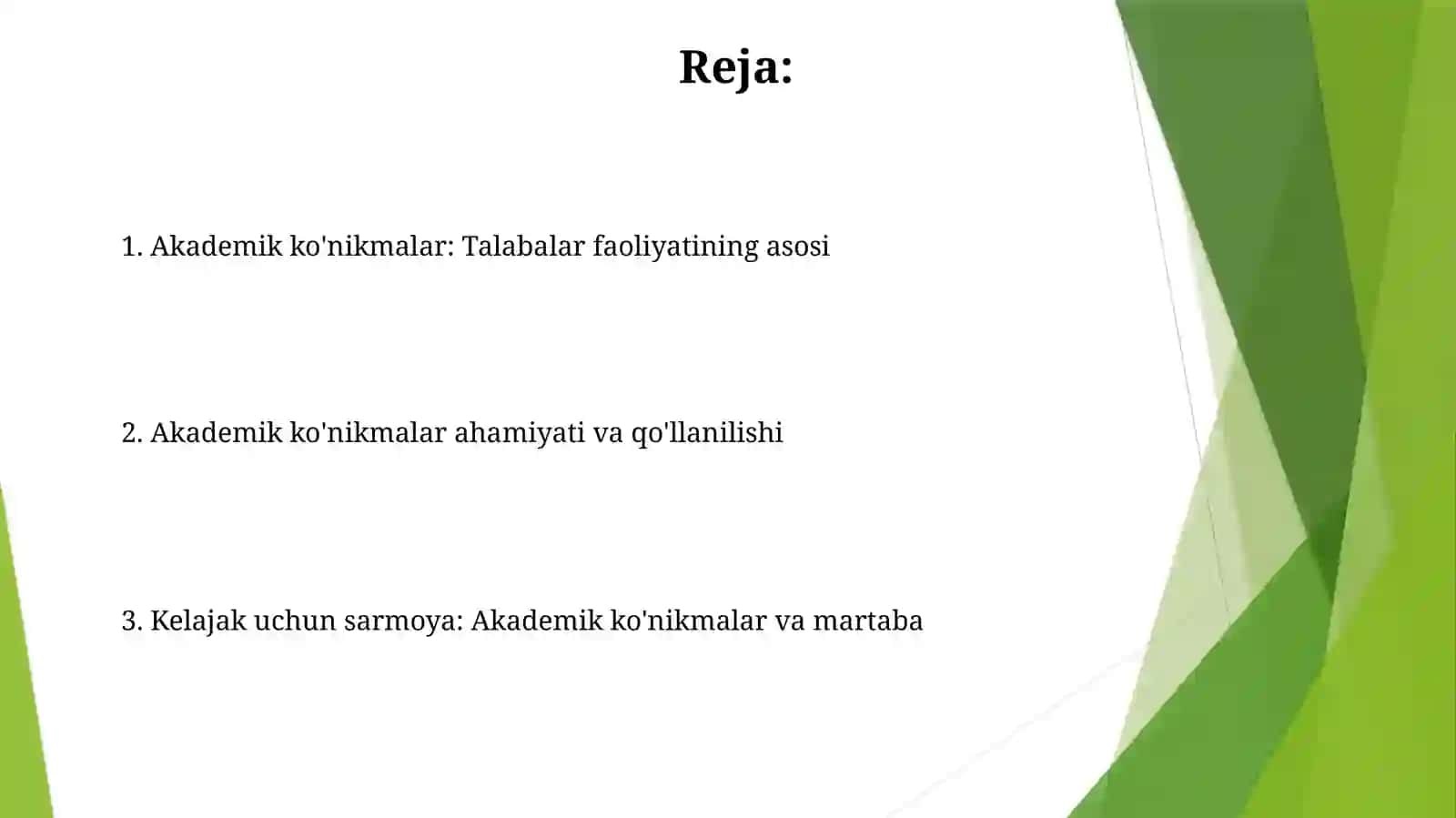 Akademik ko'nikmalarning talabalar faoliyatidagi ahamiyati va dolzarbligi 2