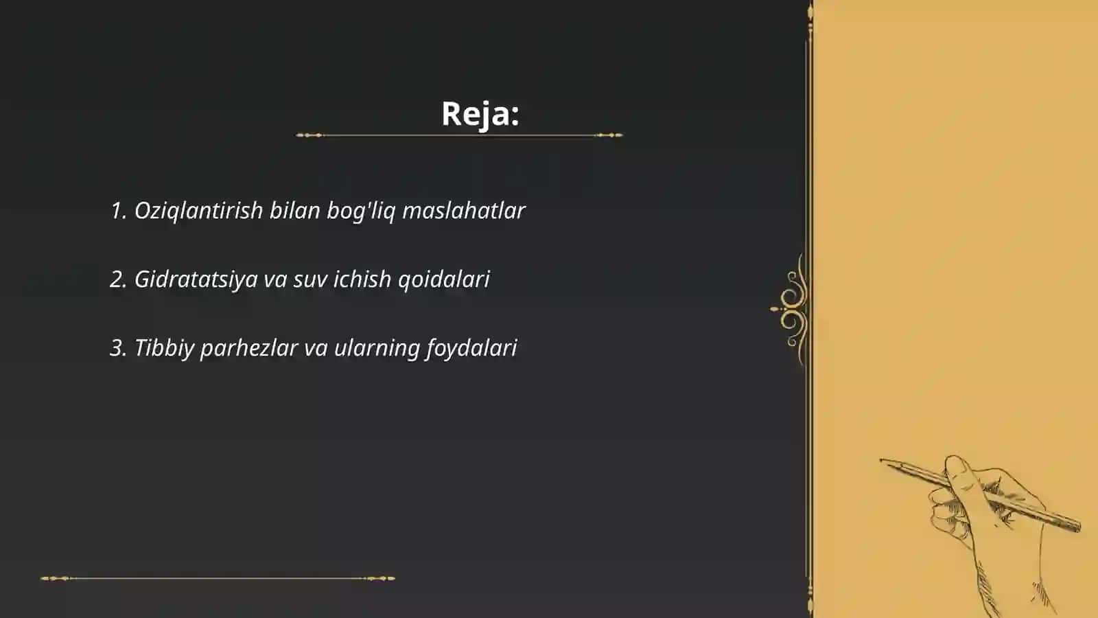 Kiris holata bulgan bemorlarga maslahat berish 2