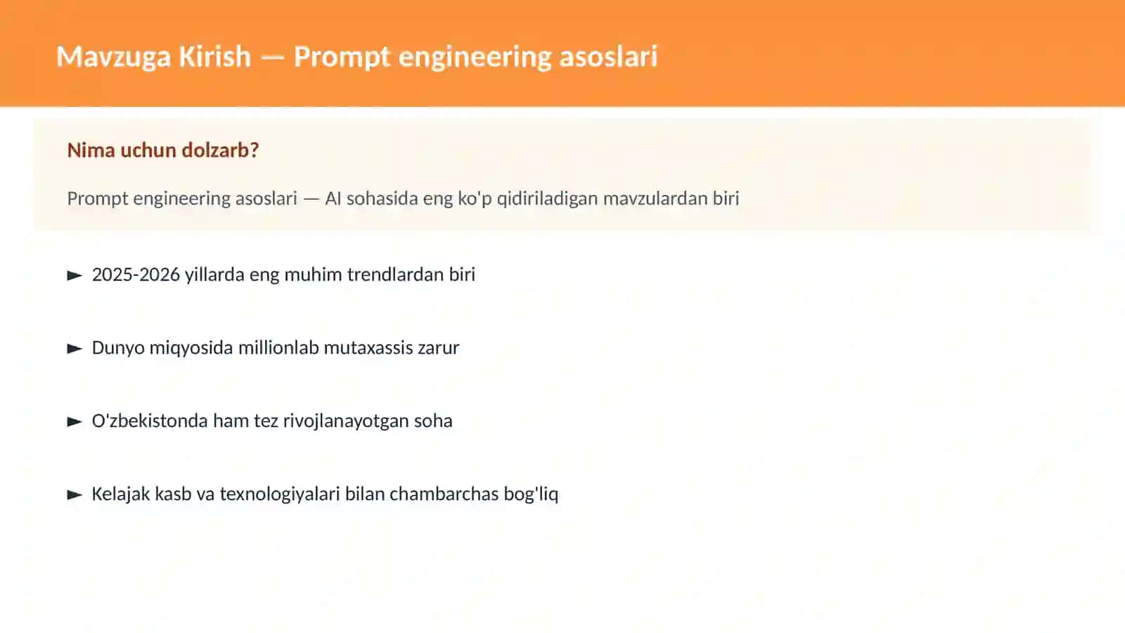 Prompt engineering asoslari 2