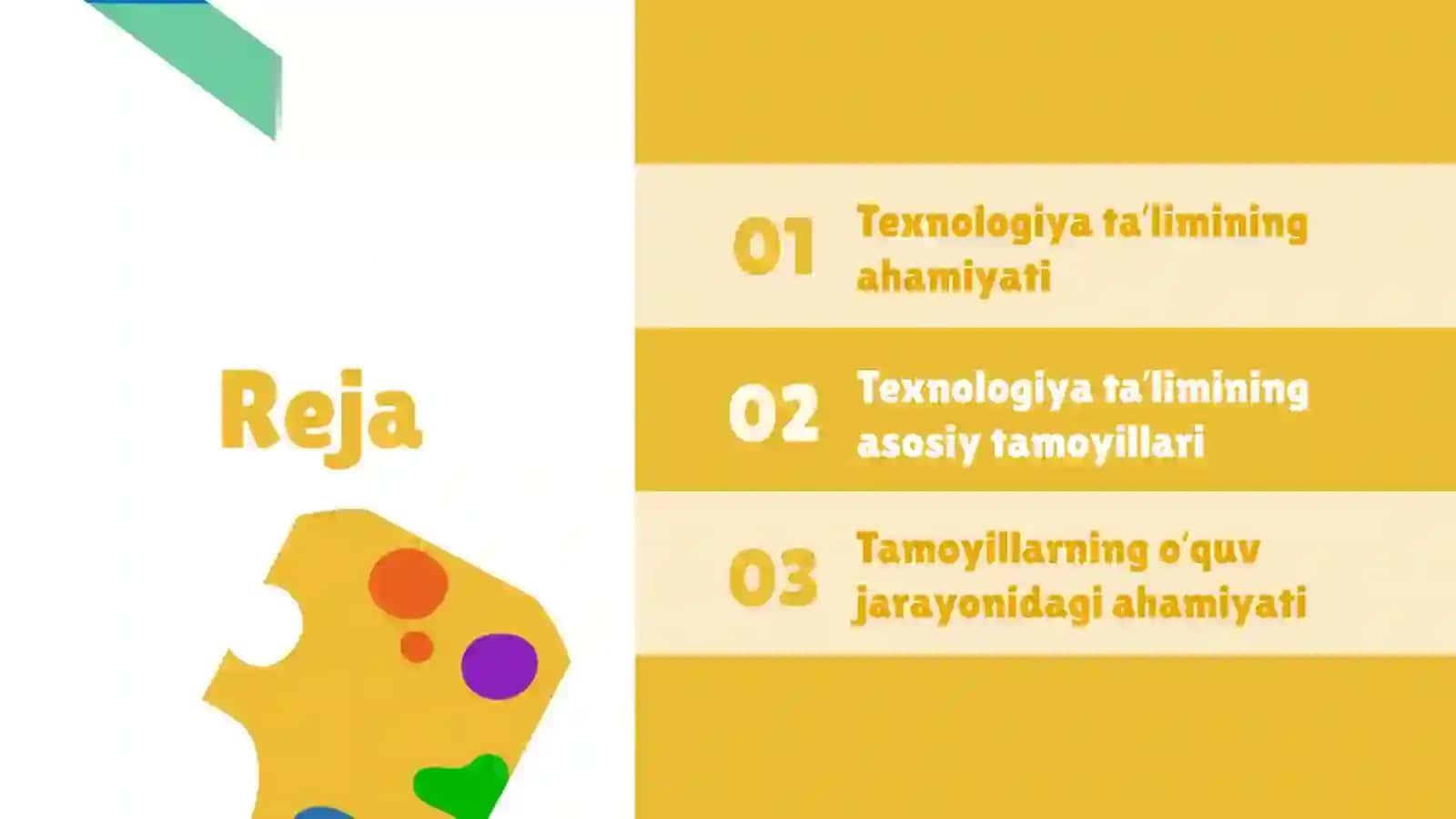 Texnologiya taʼlimi tamoyillari 2