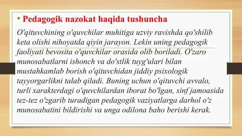 Pedagogik nazokat va odob-axloq 2