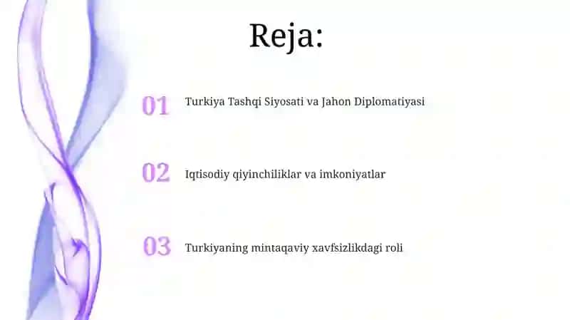 Turkiya davlati va global muammolari 2