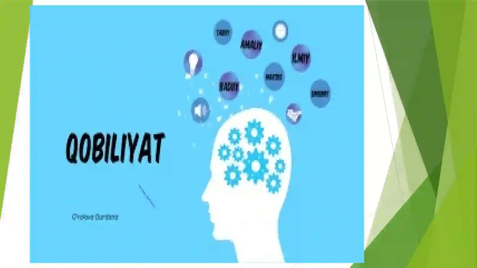 QOBILYAT, ISTEDOD VA IQTIDOR 2