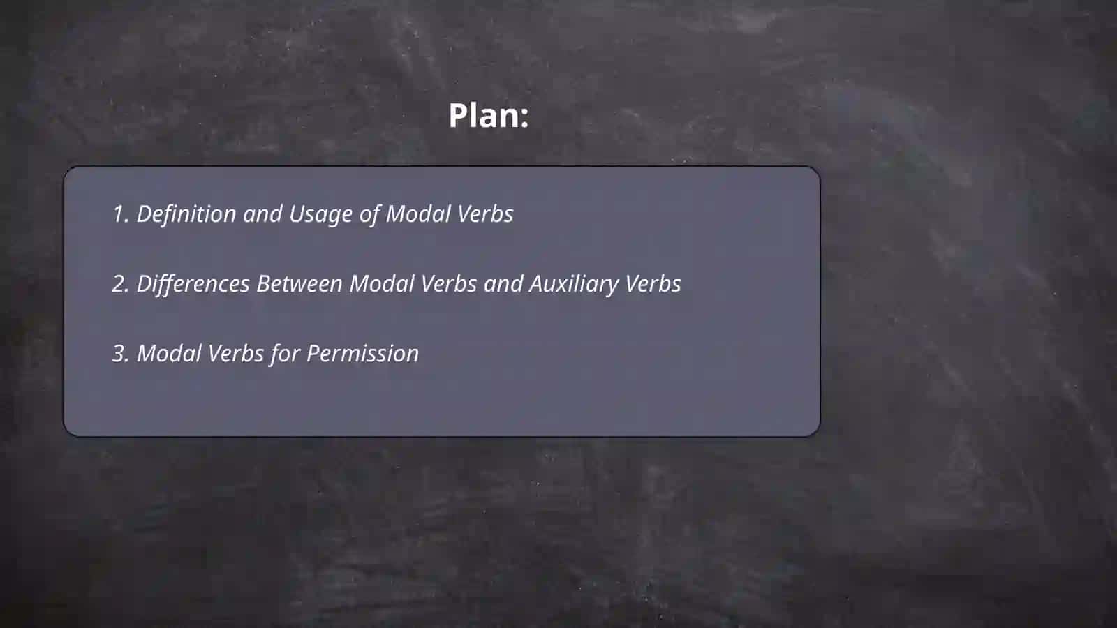Modal verb 2