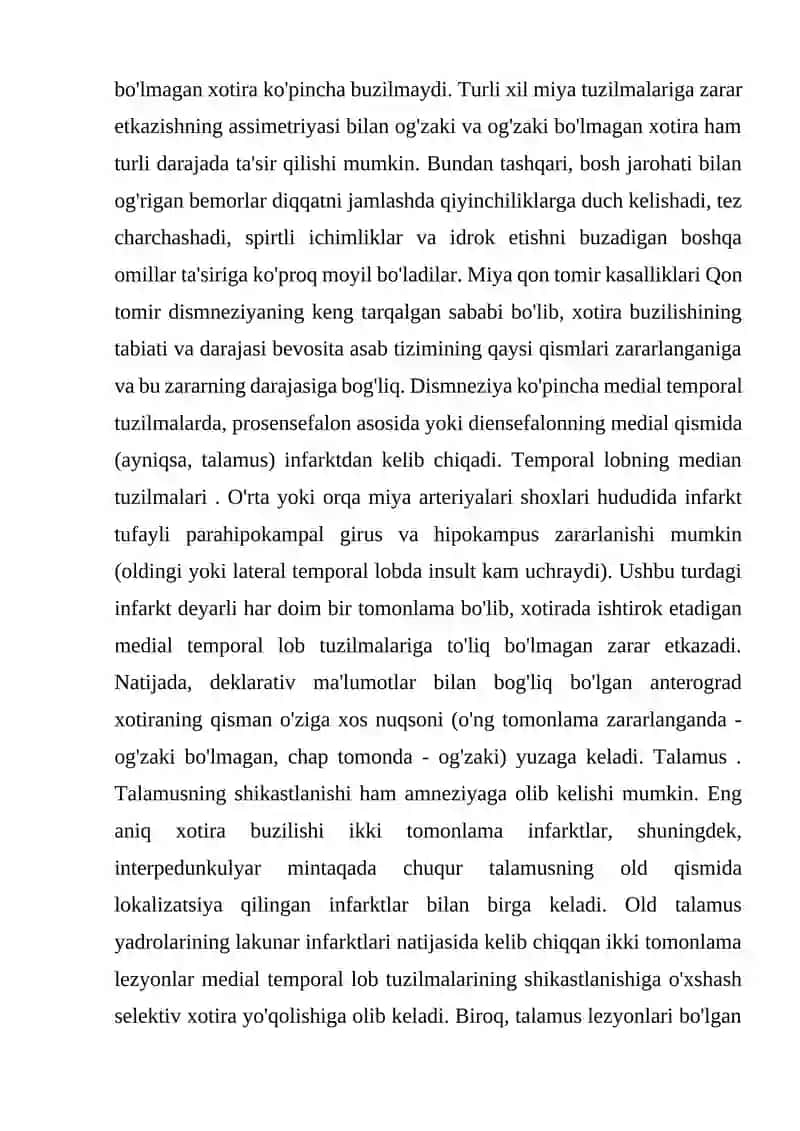 MIYANING LAT YIYISHI VA HOTIRANING YOʻQOLISHI 2