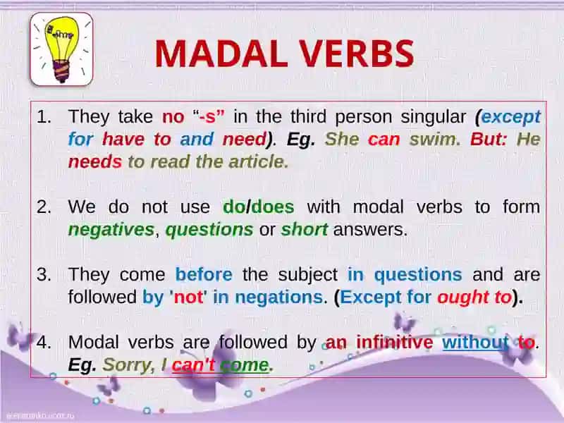 Modal verbs 2