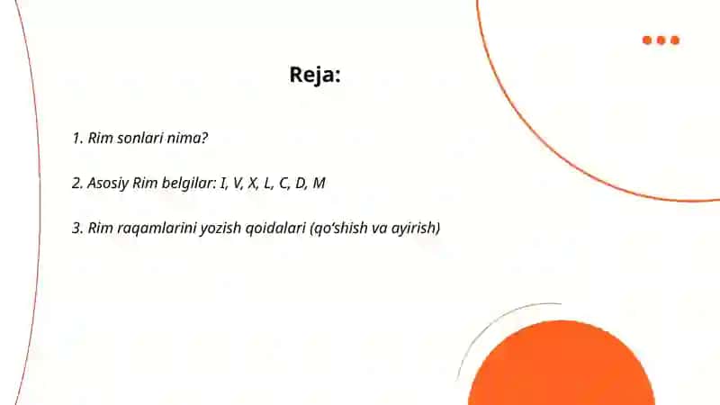 Rim sonlari 2