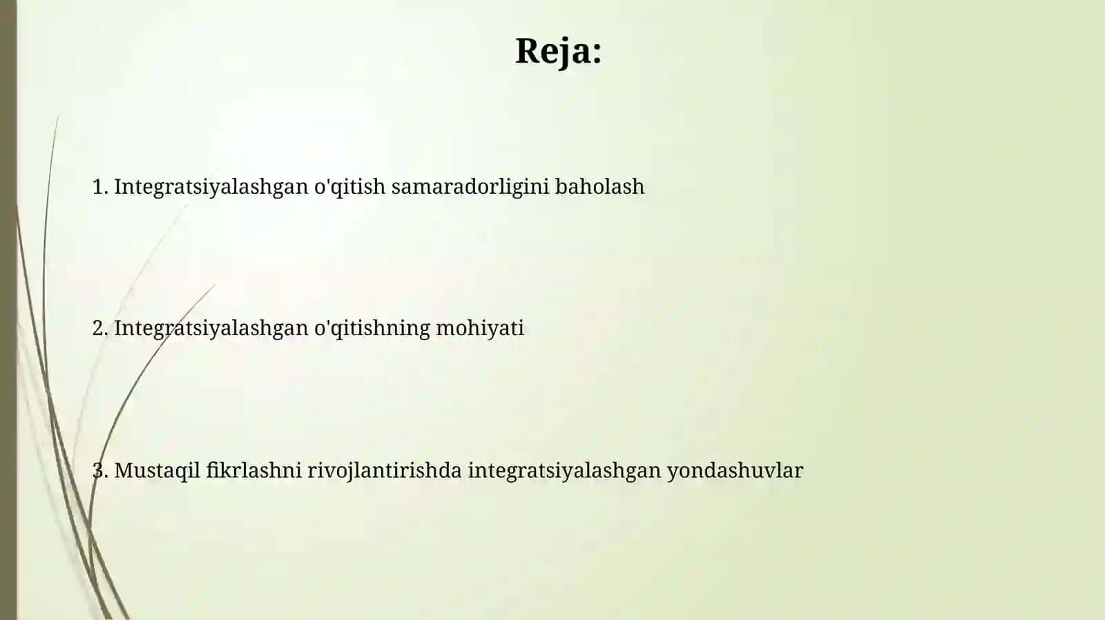 Integratsiyalashgan o'qitish usullari 2