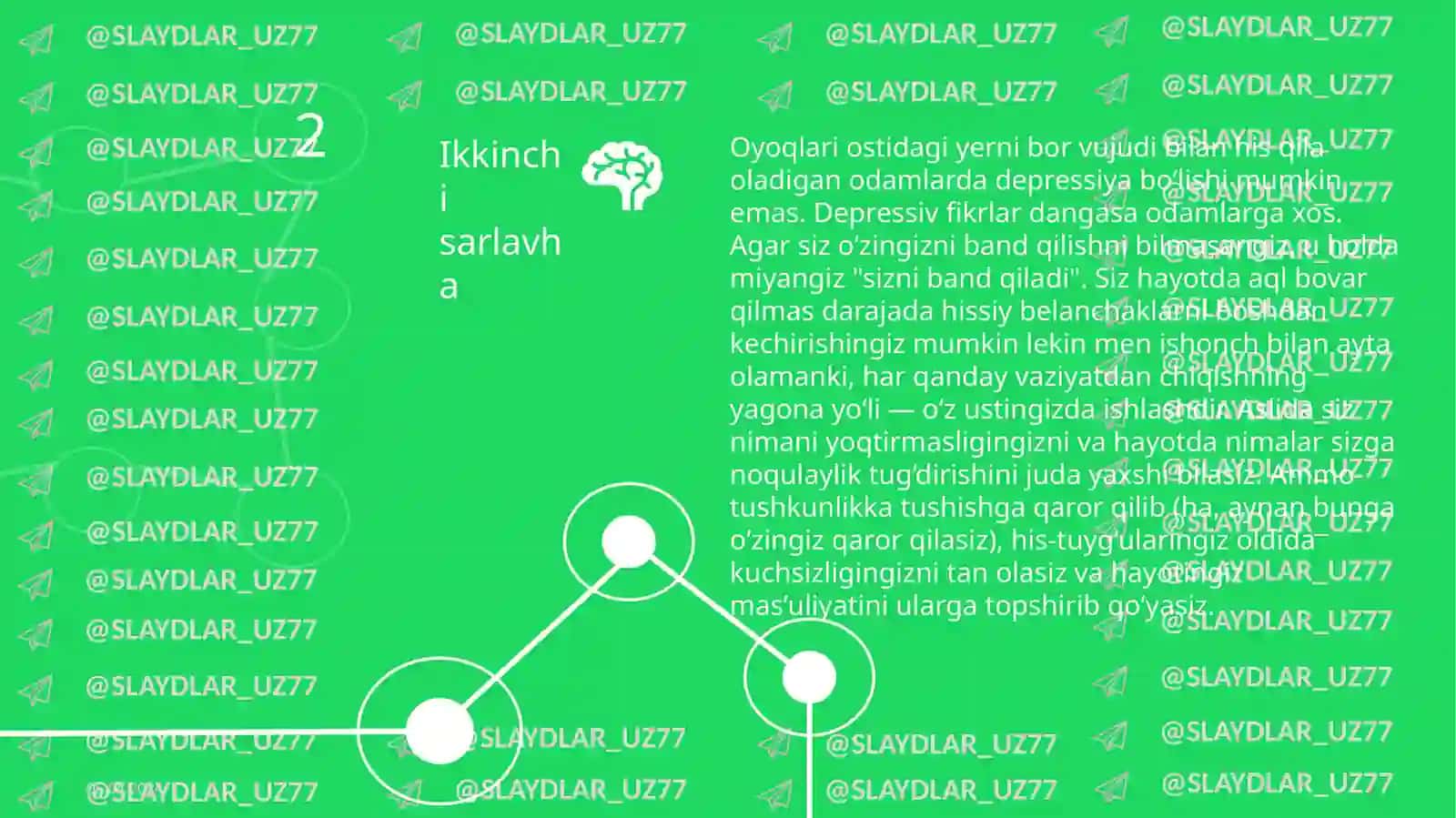 Depressiya bilan boshqarish 2