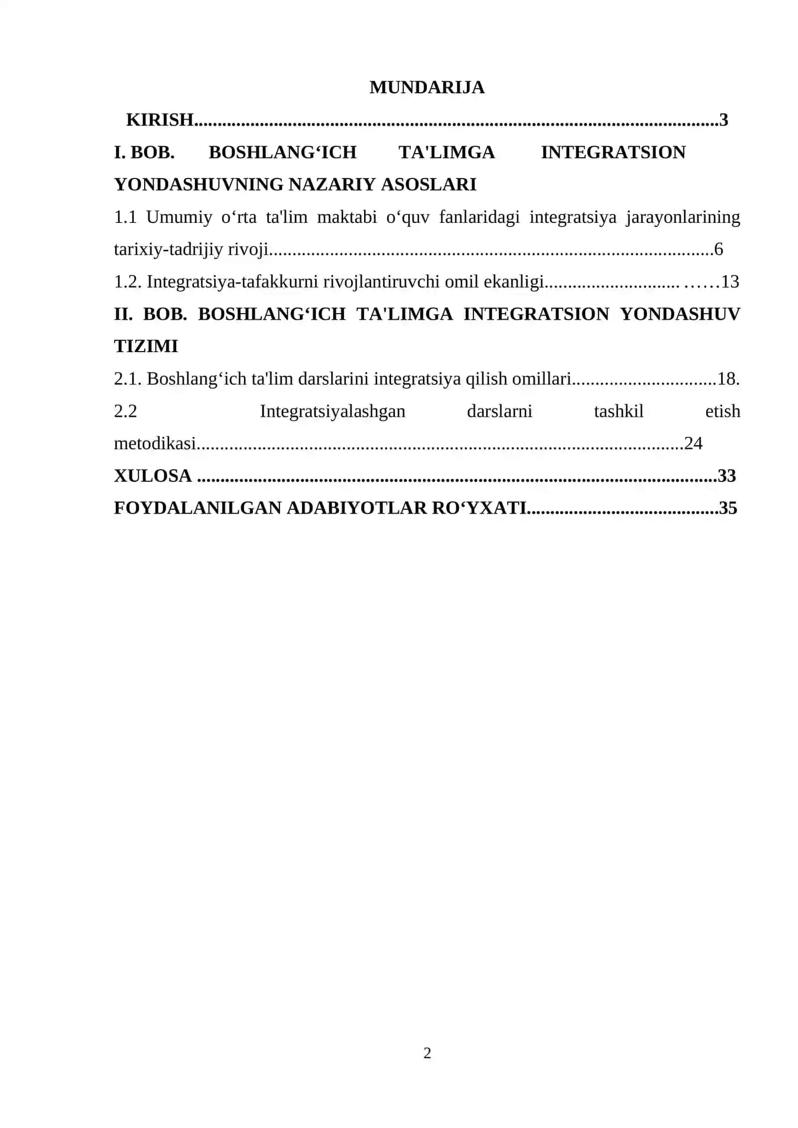 Matematikadan integrativ o’qitish samaradorligini oshirish omili sifatida 2