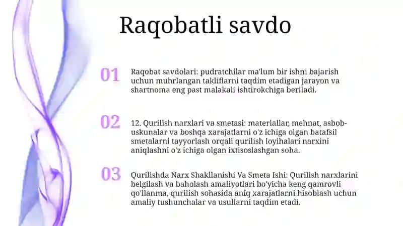 Qurilishda Narx Shakllanishi Va Smeta Ishi 2