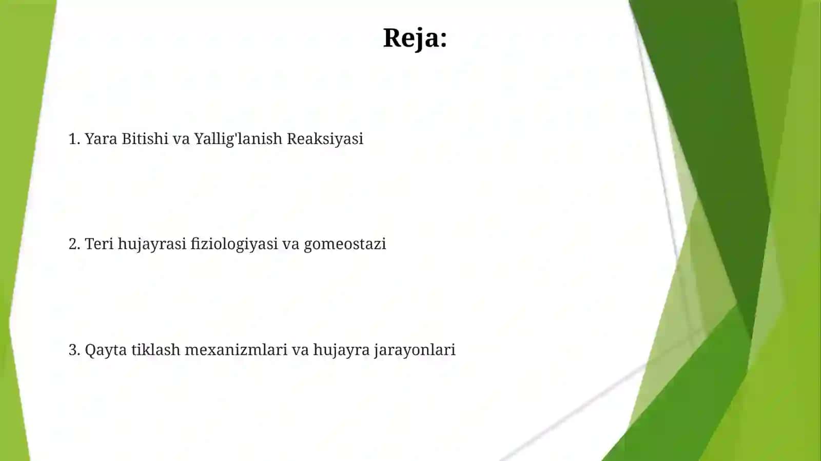 Qonhujayralarining fiziologik va reperativ regeneratsiyasi mexanizmlari 2