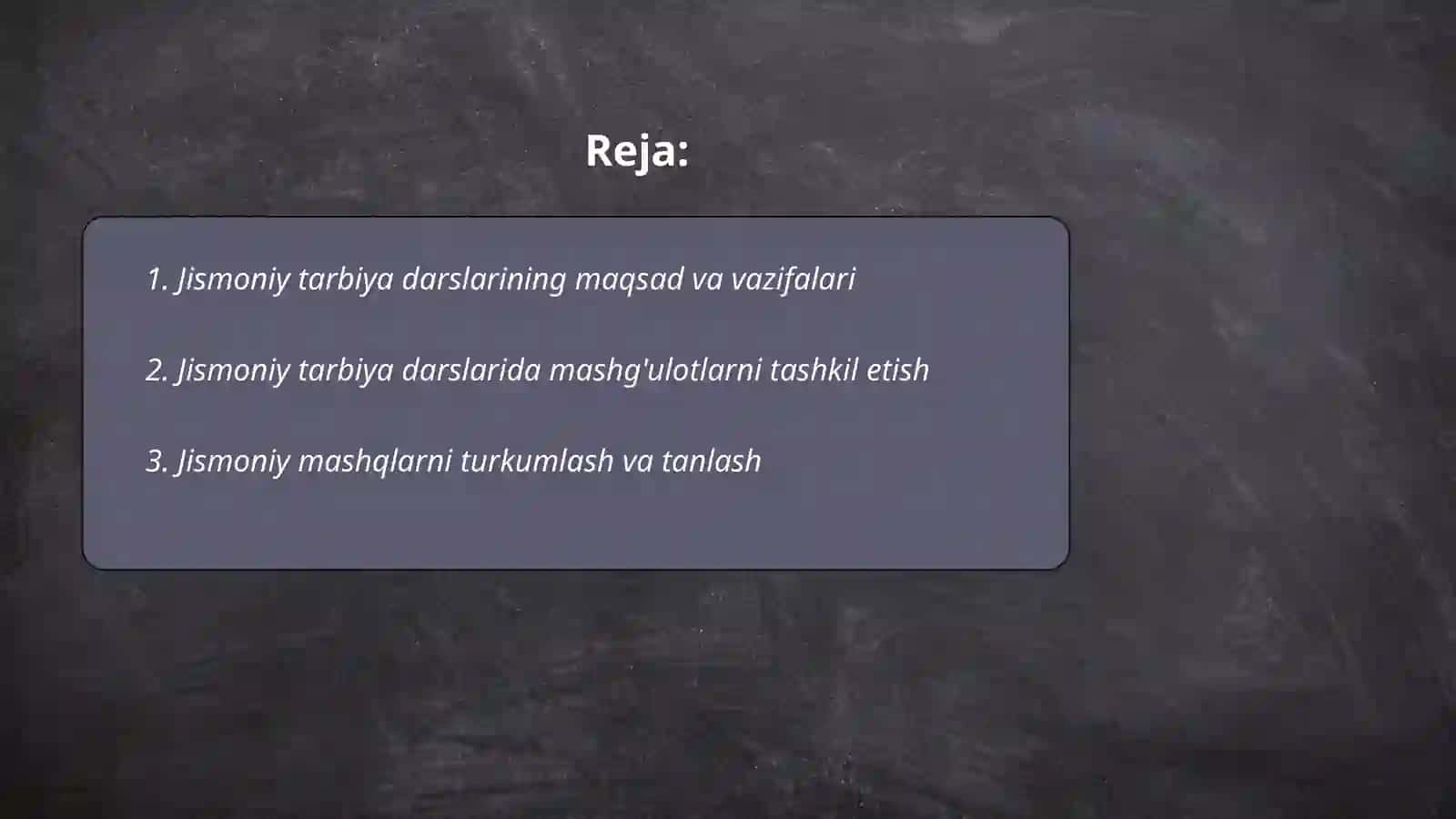 Jismoniy tarbiya darsing ôtkazish uslubiyati 2