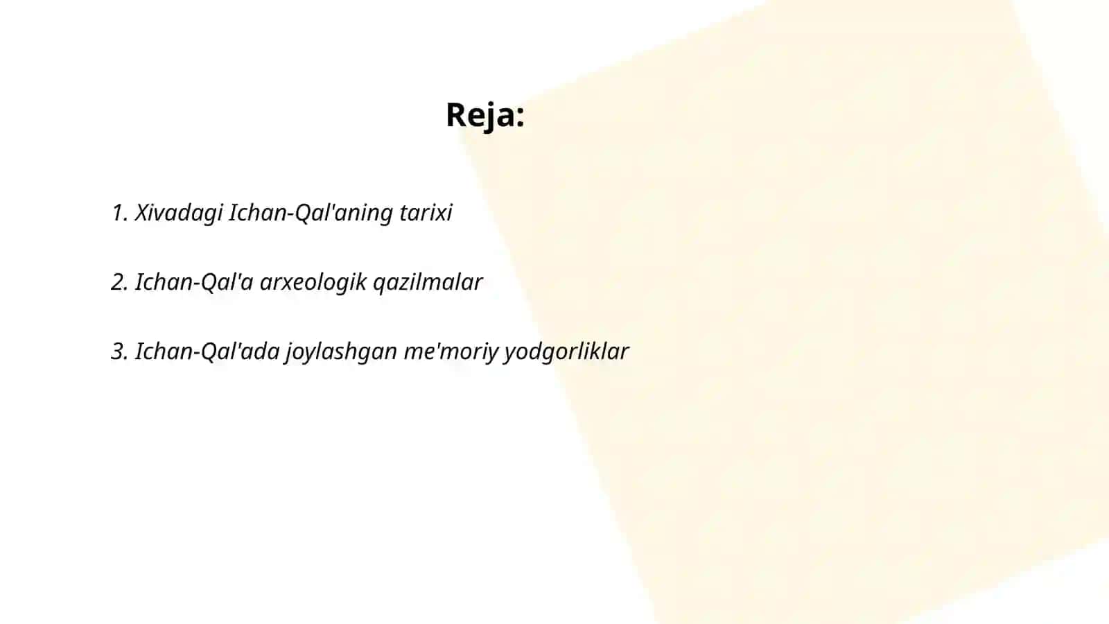 Xivadagi Ichan-Qal'a majmuasi 2