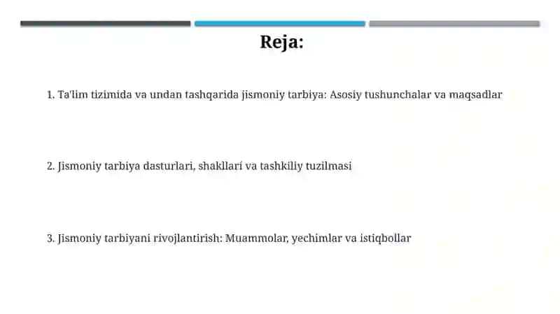 Sinfdan va maktabdan tashqari olib beriladigan jismoniy tarbiya tizimi 2