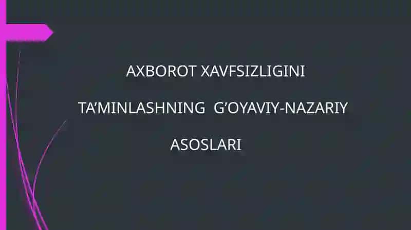 Axborot xavfsizligi taʼlimi 2