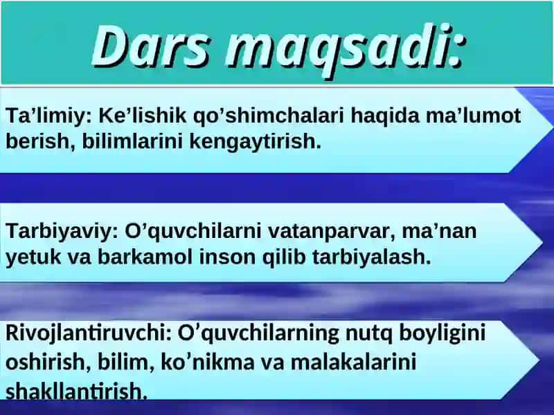Kelishik shakllari 2