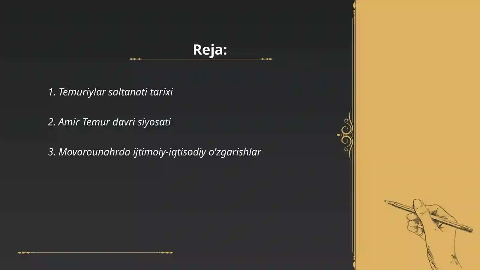 Temuriylar davrida Movorounahr va Xuroson 2