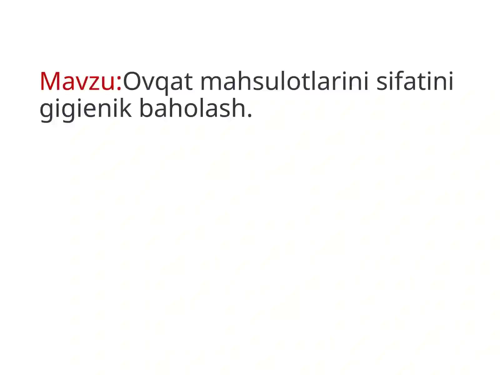 Ovqatlanish Gigiyesi va Gigiyenaning Muhimi 2