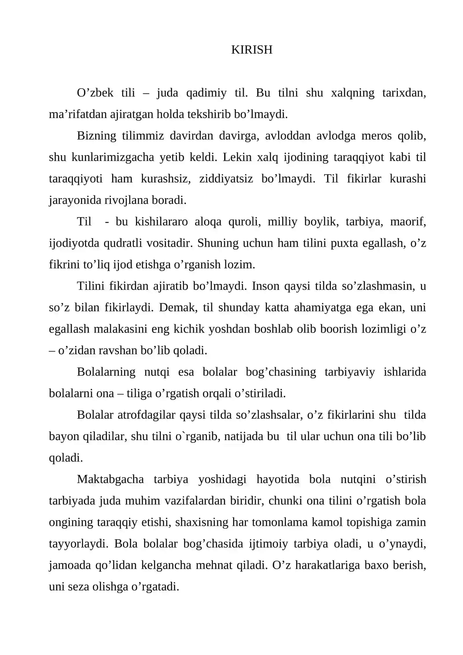 Maktabgacha yoshdagi bolalar nutqiga qo’yilgan talablar 2
