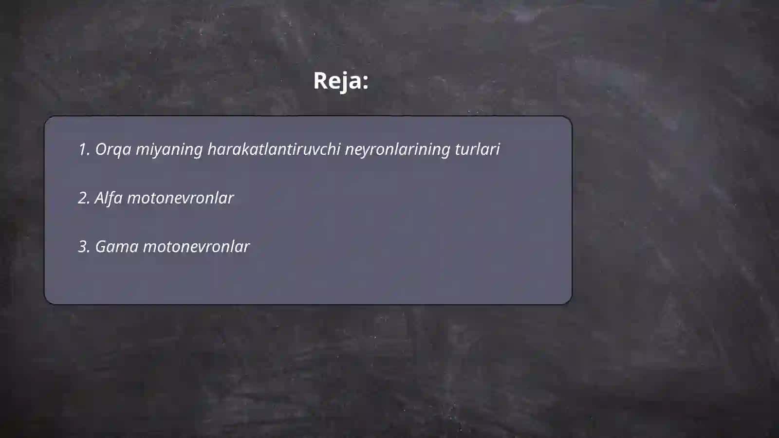 Orqa miyaning harakatlantiruvchi neyronlarining turlari,ularning morfofunksional xususiyatlari 2