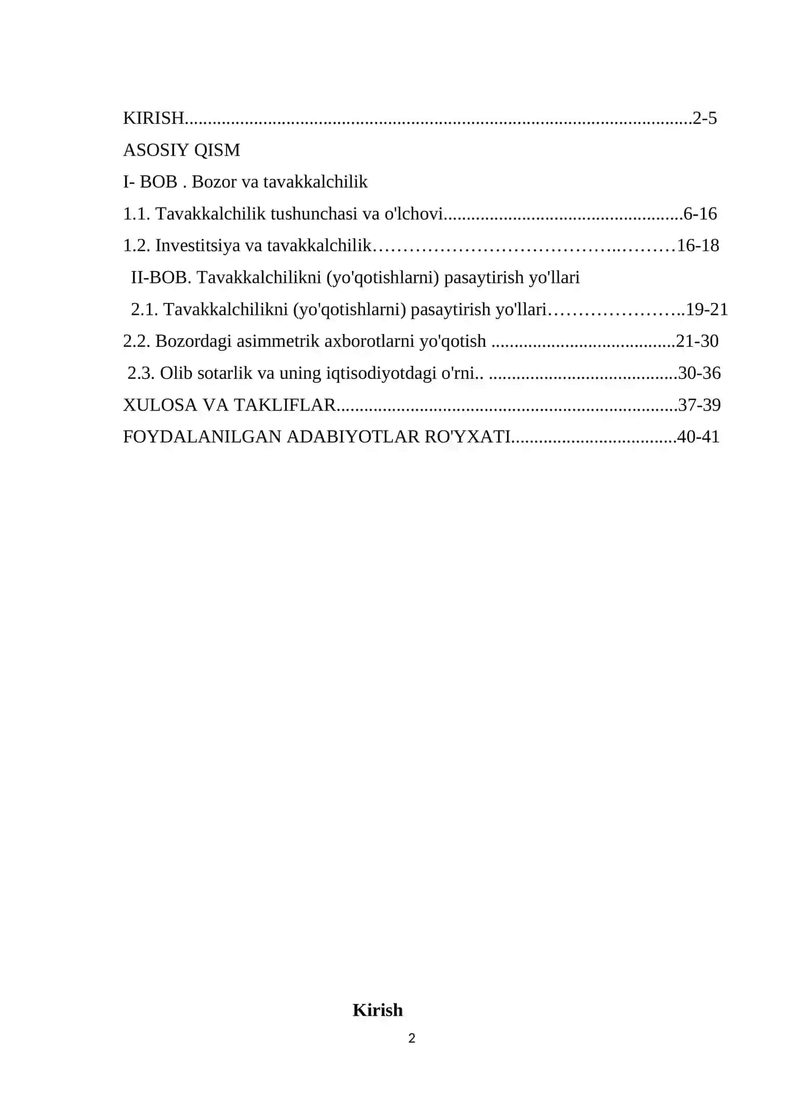 MIKROIQTISODIYOT. MAKROIQTISODIYOT 2