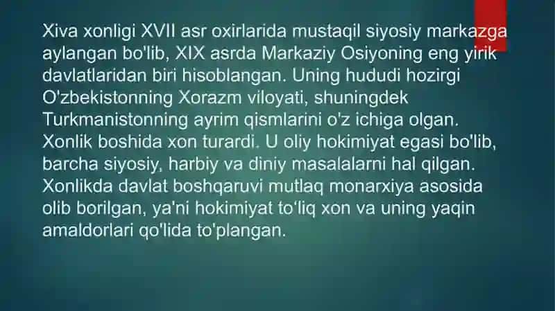 Xiva xonligining tugatilishi 2