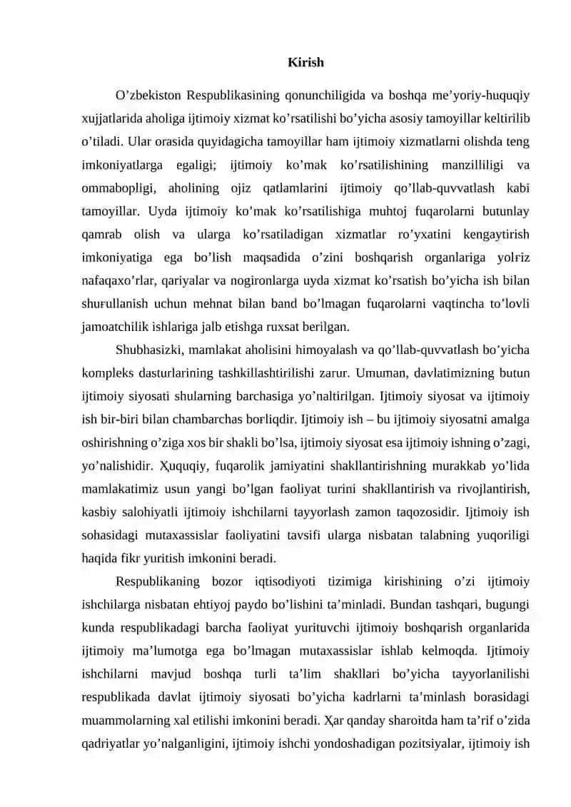 Aholini ijtimoiy himoyalash tizimi va turlari 2