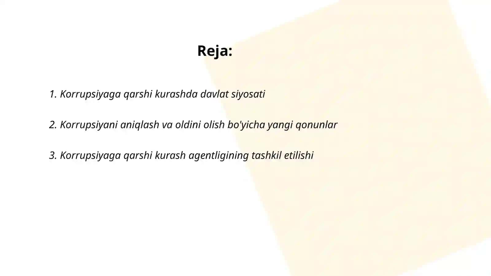 Korrupsiyaga qarshi kurashda davlat siyosati 2