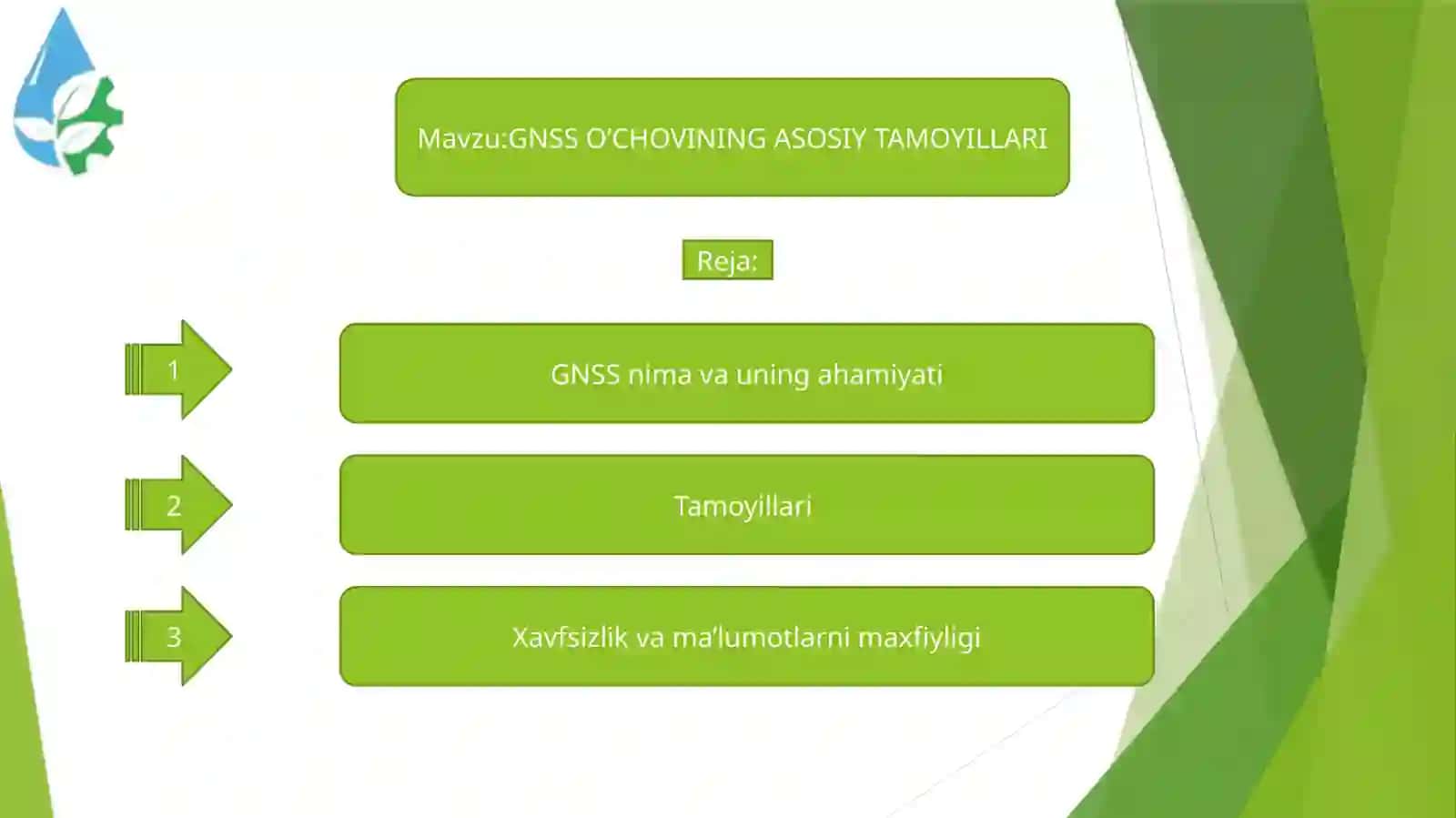 GNSS O’CHOVINING ASOSIY TAMOYILLARI 2