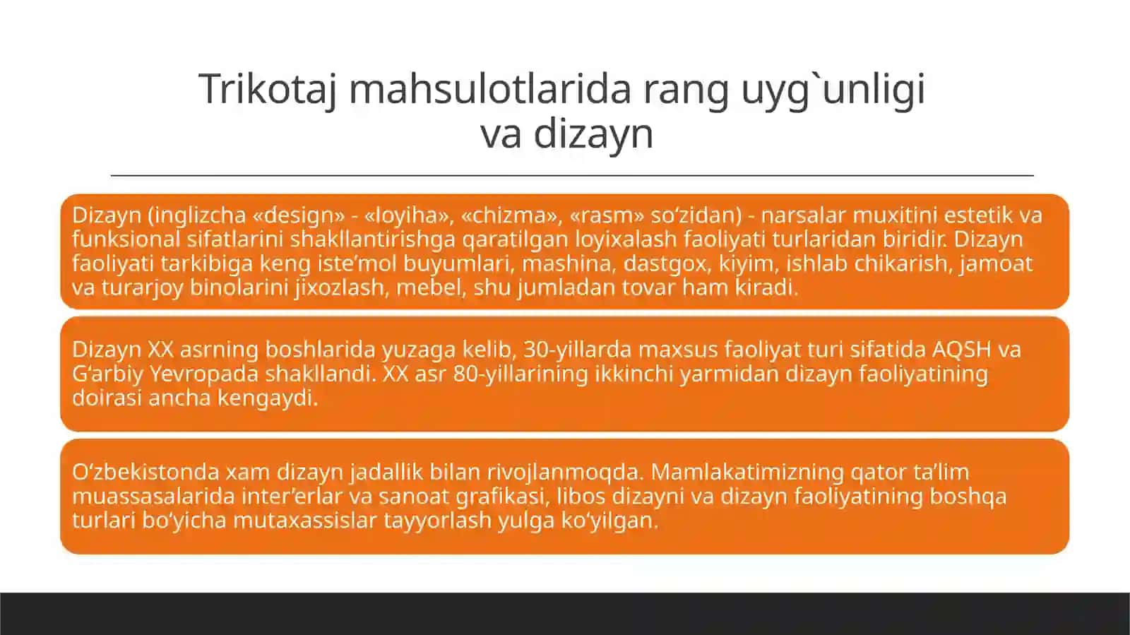 Tekstil mahsulotlari ranglar jilosi 2