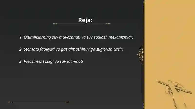 Sug'oriladigan dehqonchilikning fizologik xossalari 2