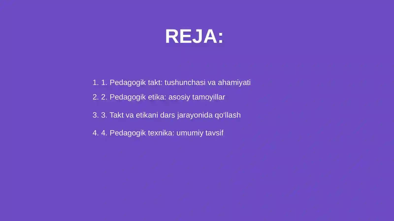 Pedagogik takt va pedagogik etika 2
