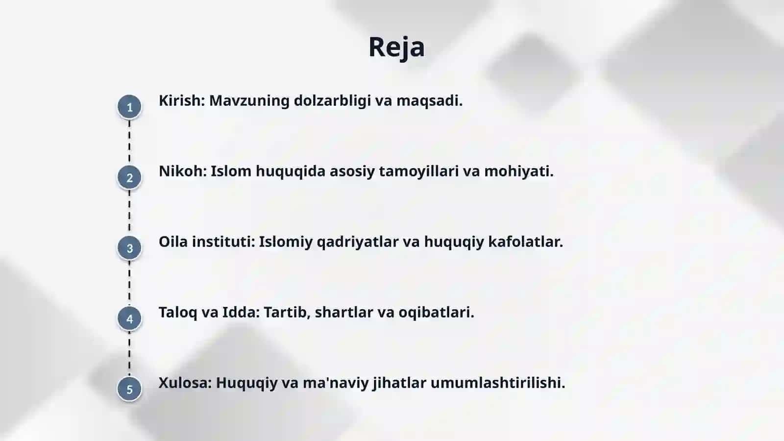 Islom huquqshunosligida nikoh, oila, taloq ,idda, zihor tushunchalarini ta'riflash 2