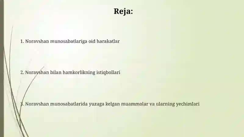 Noravshan munosabatlar ustida amallar 2