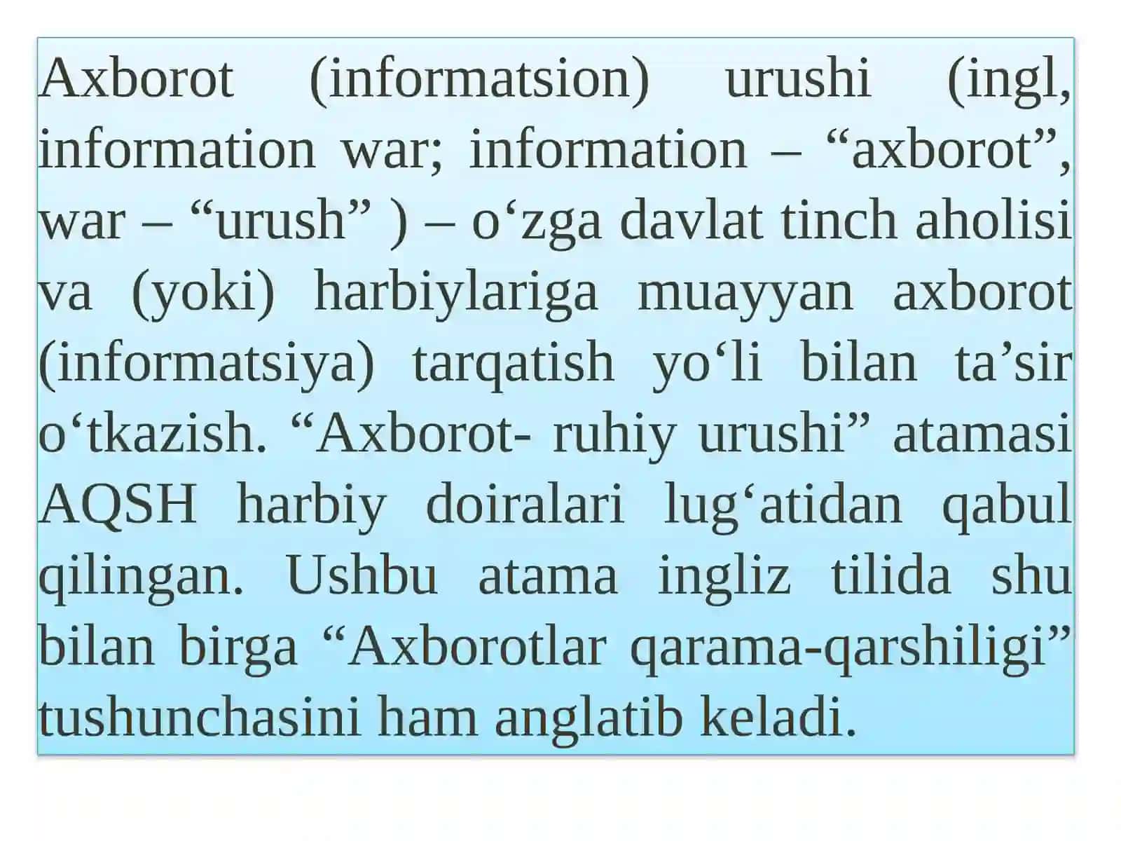 XORIJIY OMMAVIY-AXBOROT VOSITALARINING MEDIA MAKONDAGI O’RNI 2