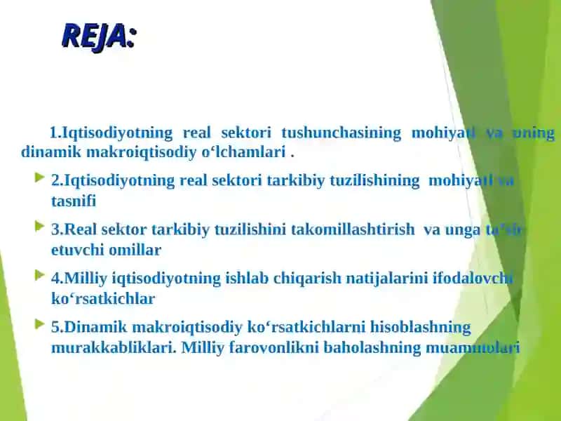 DINAMIK MAKROIQTISODIY TAHLILDA REAL SEKTOR 2
