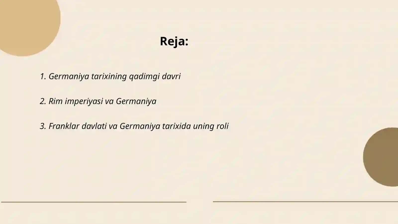 Germaniya tarixi talimoti 2