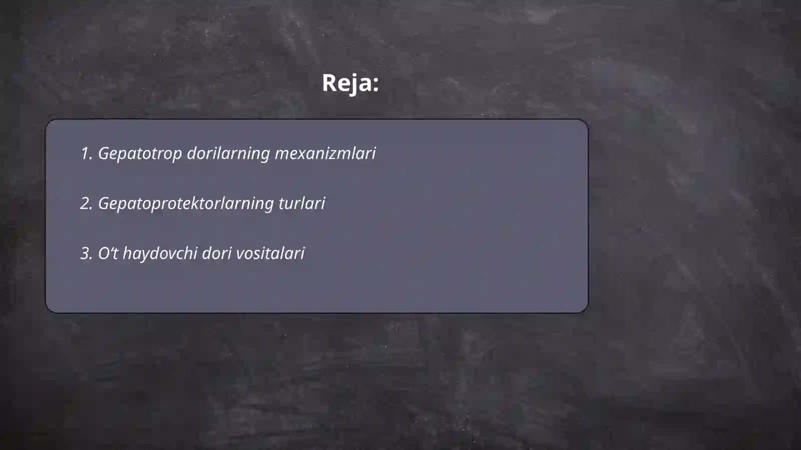 Gepatotrop va o‘t haydovchi dori vositalarining klinik farmakologiyasi 2