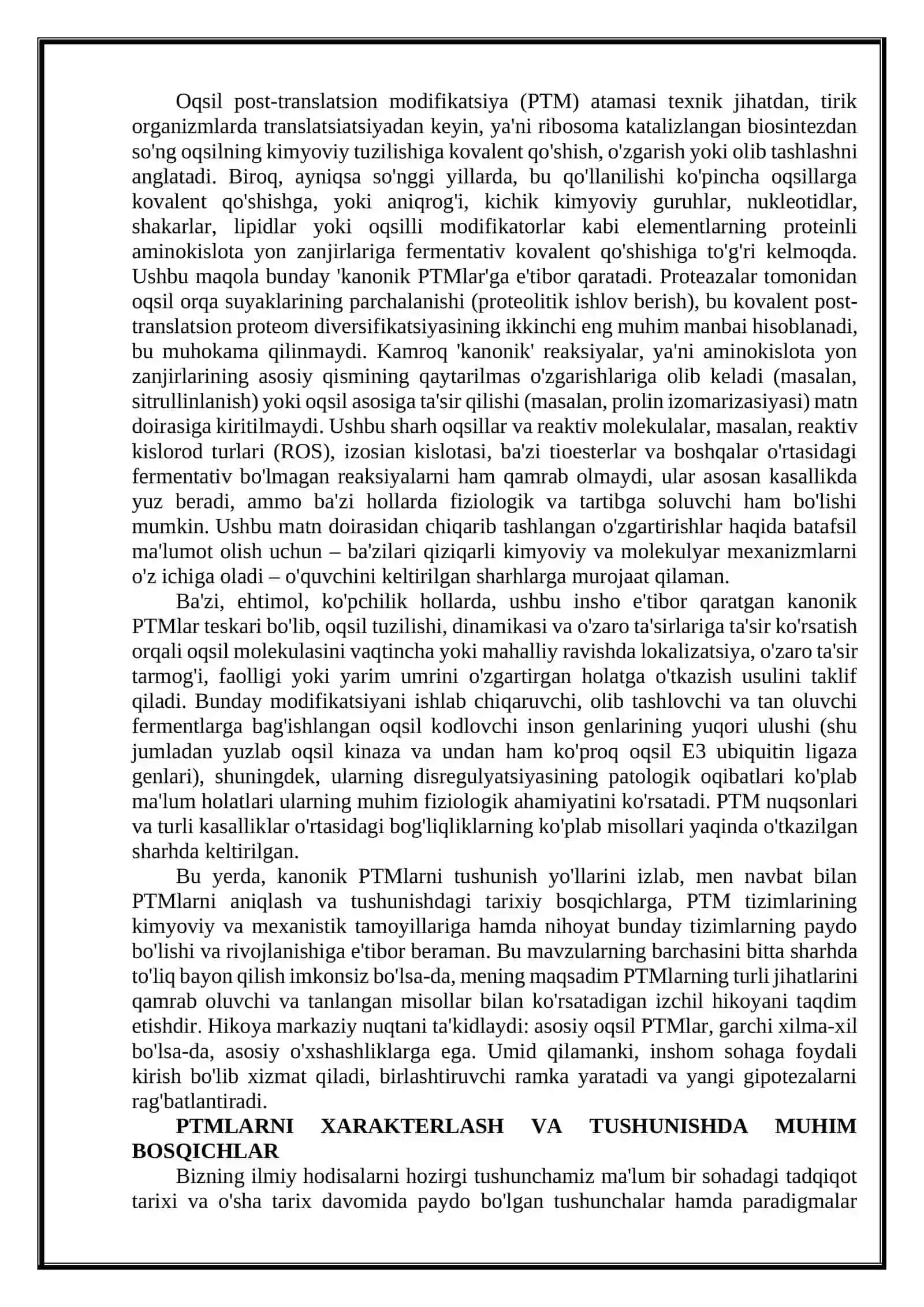 Oqsil post-translatsion modifikatsiya 2