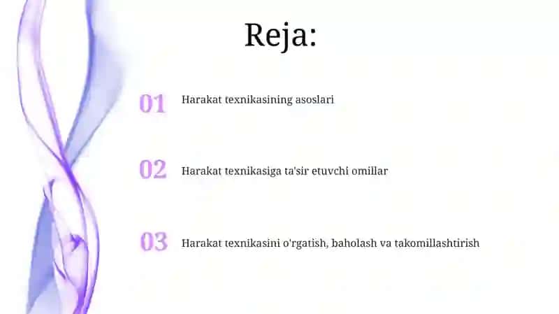 Harakat texnikasining asoslari 2