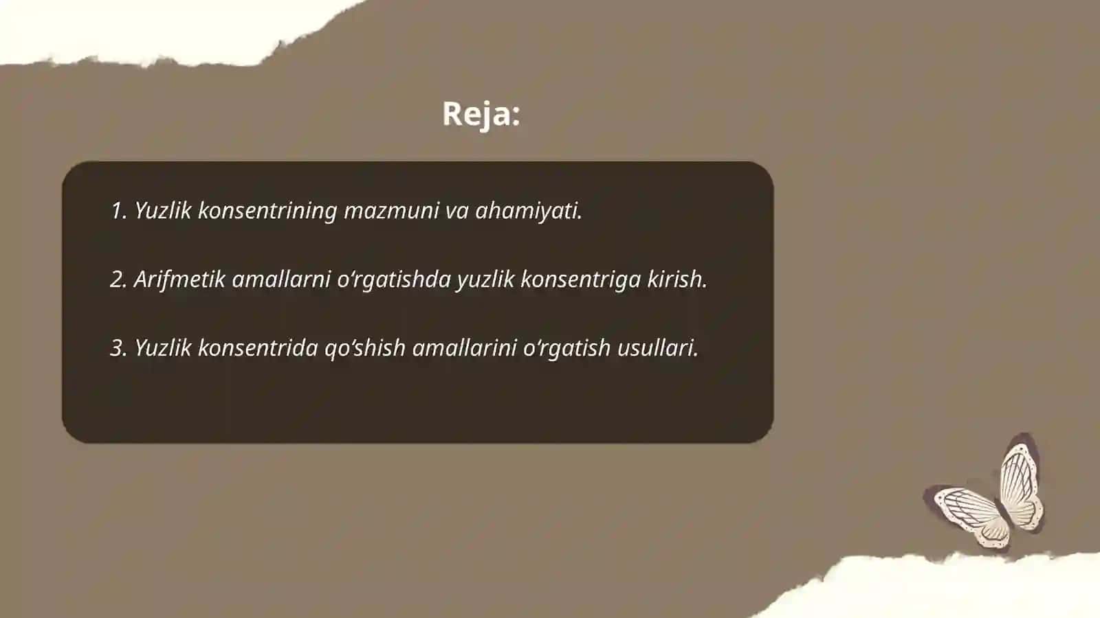Yuzlik konsentrida arifmetik amallarni o'rgatish metodikasi 2